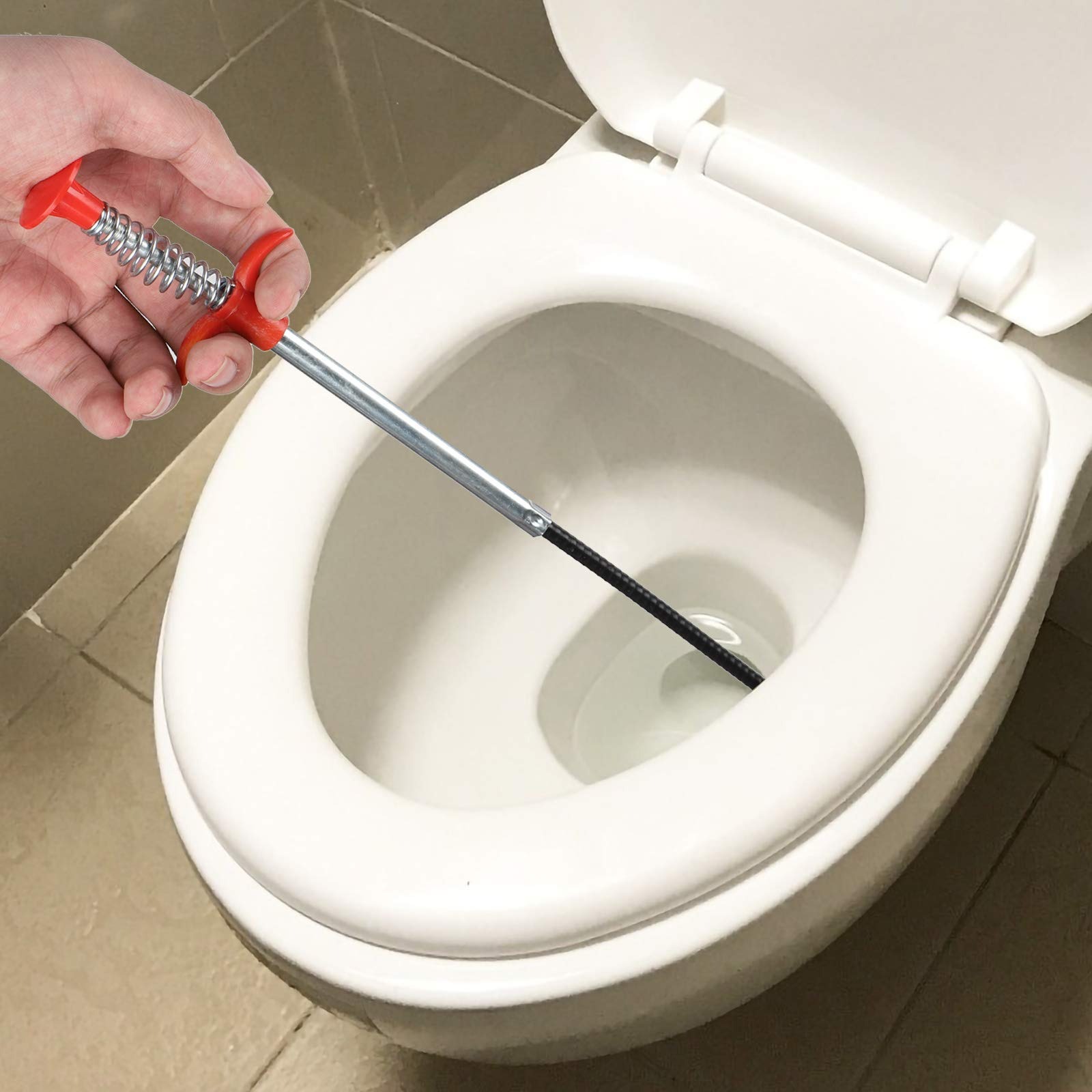 22bae32188f3994b5a5a209838955d80 Metal Flexible 30cm Wire Brush Drain Cleaner | Sink, Sewer & Pipe Dredging Tool | Clog Remover - Image 5