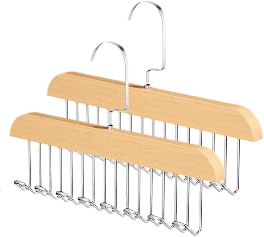 2462f29ee989276dd9df795a95be5b53 8 Hooks Multi-function Wooden Caps, Belts, Tie Hanger – Strong No Trace Storage Rack(Random Colour) - Image 3