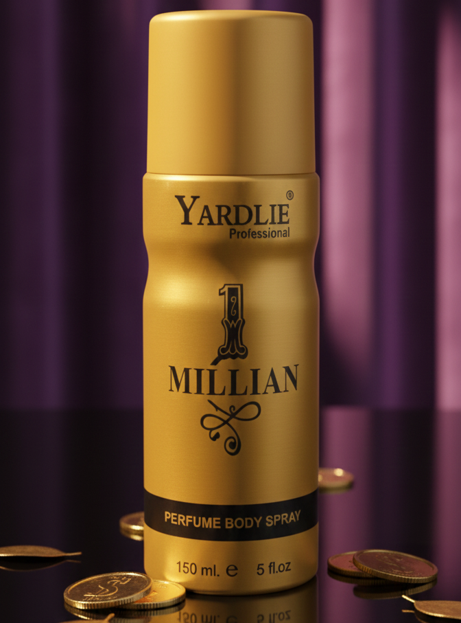2474f20c1ee3b50448cbce424dec9952 Yardlie Professional 1 MILLIAN Perfume Body Spray (150ml): High-Impact, Long-Lasting Fragrance for Men - Image 3