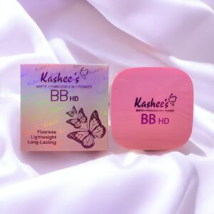 Kashees BB HD Matte And Poreless 2 In 1 Face Powder – Flawless Lightweight And Long Lasting Compact For Smooth And Radia