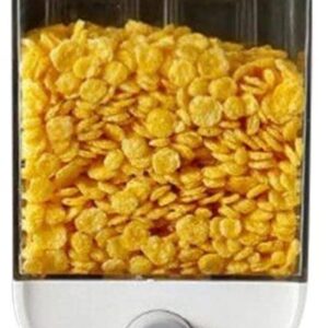 1Pc 1500ml Wall-Mounted Grain Storage Box – Cereal, Rice, Oatmeal & Dry Fruit Dispenser | Kitchen Food Organizer Contain