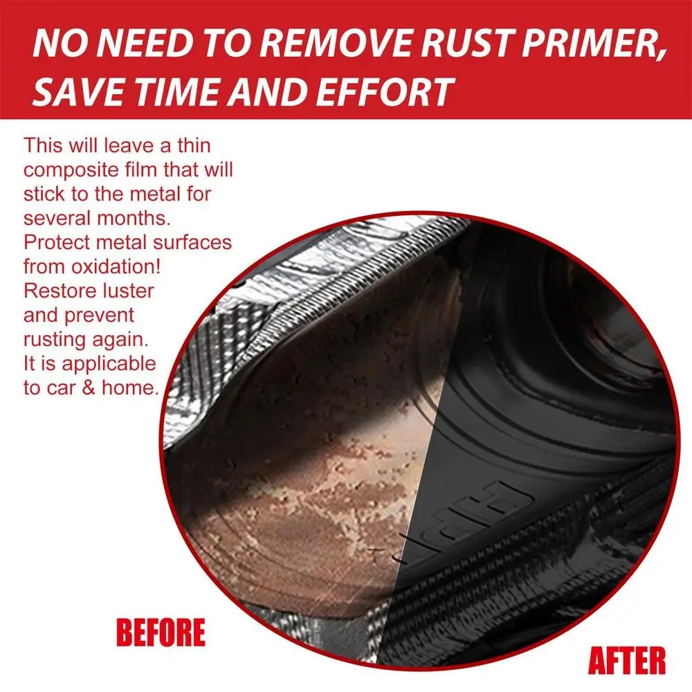 259e5ec63588f55fe47f34d9da61ca1b Rust Paint Metallic Paint Anti Rust Protection Coating For Removing Rust From Metal - Black Color (With Brush 300gm) - Image 3