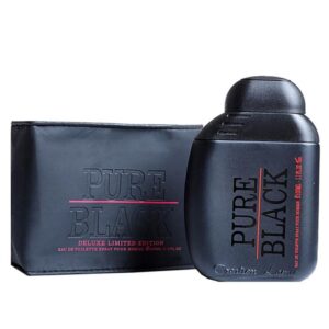 Pack of 1 - Creation Lamis Pure Black Eau de Toilette Spray for Men, Bold and Masculine Fragrance, 3.4 Fluid Ounces – Lo