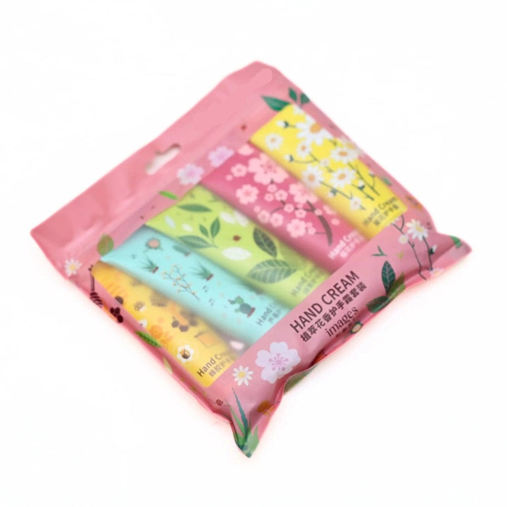 271851b68133489c08a78f149061880f 5pcs Plant & Fruit Fragrance Hand Cream Set – Moisturizing, Nourishing & Anti-Chap Hand Care for Soft, Smooth Skin - Image 2