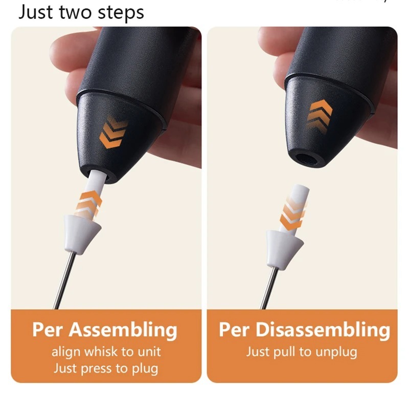 285ac5e63dd70542d3bd4a71c09777b3 Wireless Milk Frother Electric Type C Handheld Blender Stainless Steel Mini Coffee Maker Whisk Mixer For Daily Kitchen N - Image 4