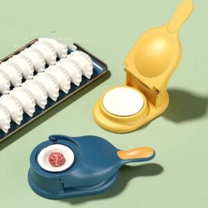 2-in-1 Manual Dumpling Maker & Dough Press Machine | Portable Samosa & Gujiya Mould Tool | Easy Kitchen DIY Pastry Acces