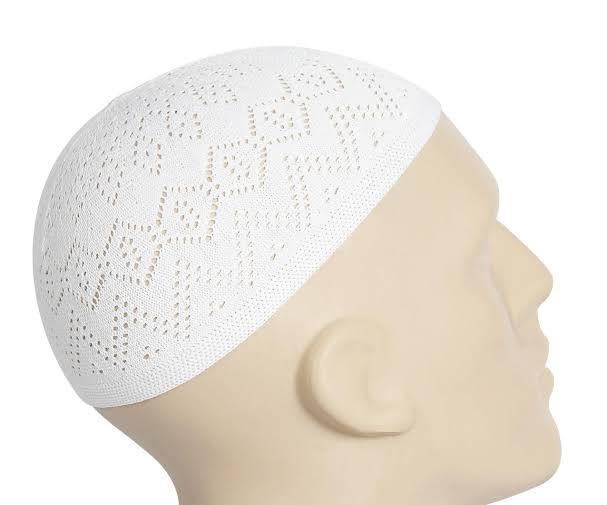 2b534fb2ed2ec4d66a2f9e6e6dad95cd Men's Cotton Knitted Namaz Cap Pack Of 3 Comfortable And Breathable White Prayer Caps For Daily Use - Image 3