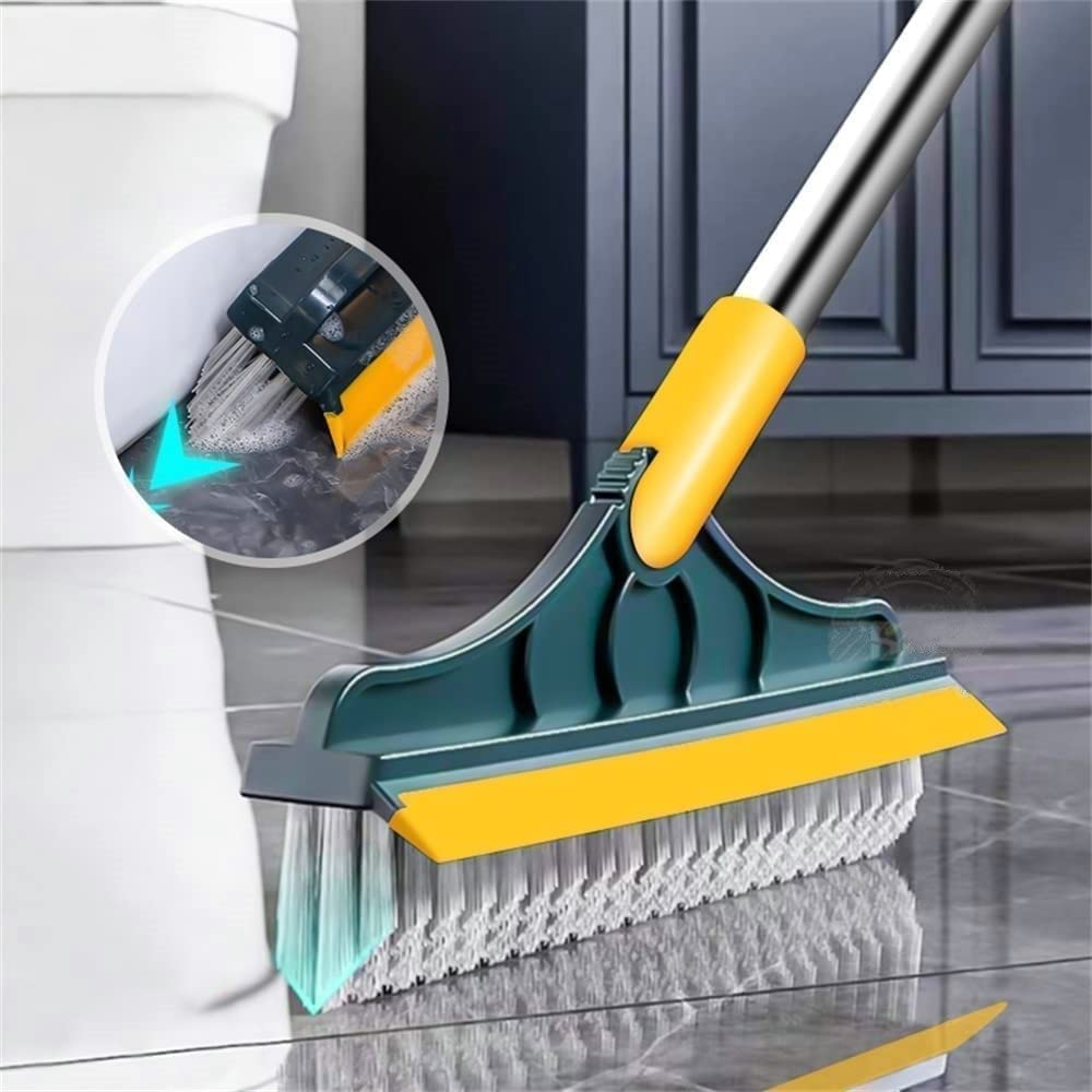 2c46b57a661c03952056c010e011e263 Keep your home spotless with this 2-in-1 floor cleaning brush. Featuring a 120° rotatable head, it easily scrubs bathroo - Image 2