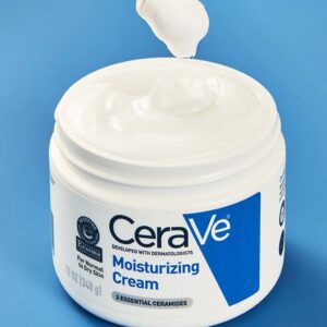 CeraVe Moisturizing Cream | Face & Body Hydration for Dry to Very Dry Skin | With Ceramides & Hyaluronic Acid – 24-Hour