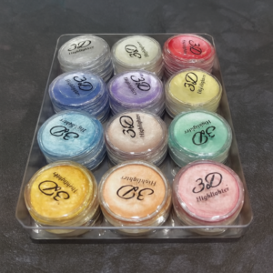 Professional 3D Highlighter 12 Color Palette – Trendy Creamy Shimmer Kit With Pressed Powder Shades – Shiny Makeup Cosme