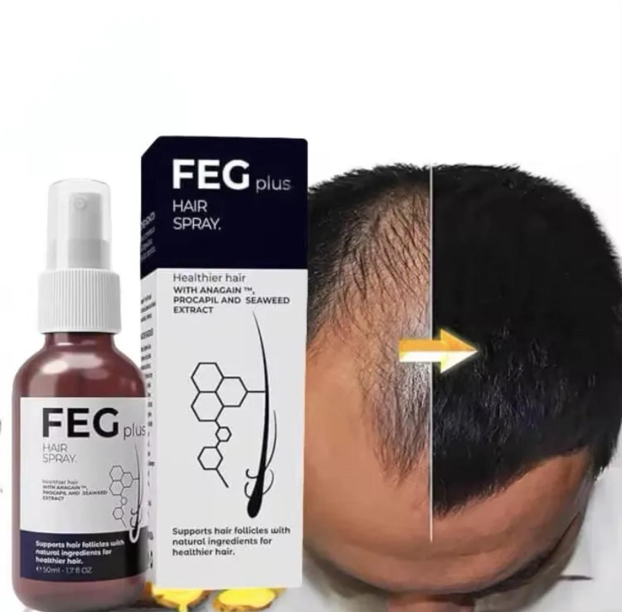 2d20cdacb3a9d9b30b402e0e65323b73 FEG PLUS Hair & Beard Regrowth Spray – Anti Hair Loss Formula with Minoxidil, Redensyl & Natural Extracts (50ml) - Image 5