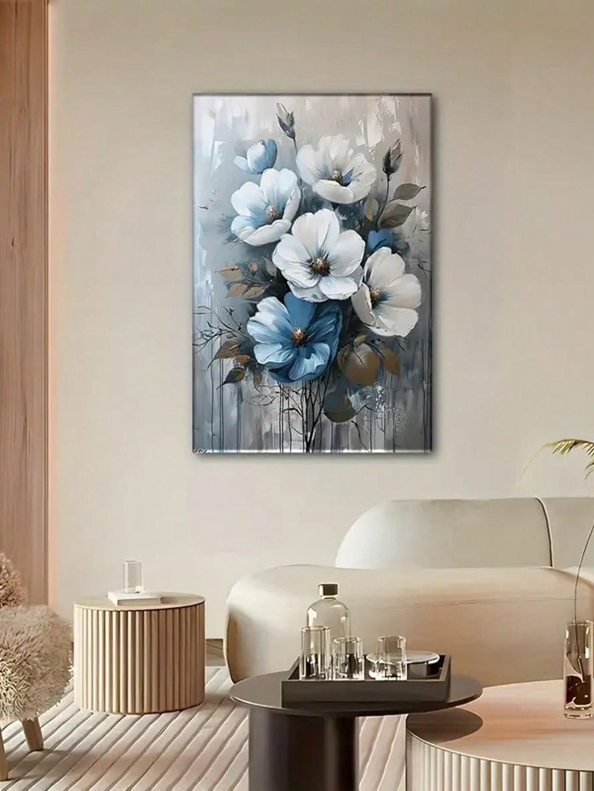 2d859a4d0d7f7c18b208d06933d32e05 Flowers Design Stickytiles Frame Providing Creative Floral Pattern Attractive Look Home Decoration Support