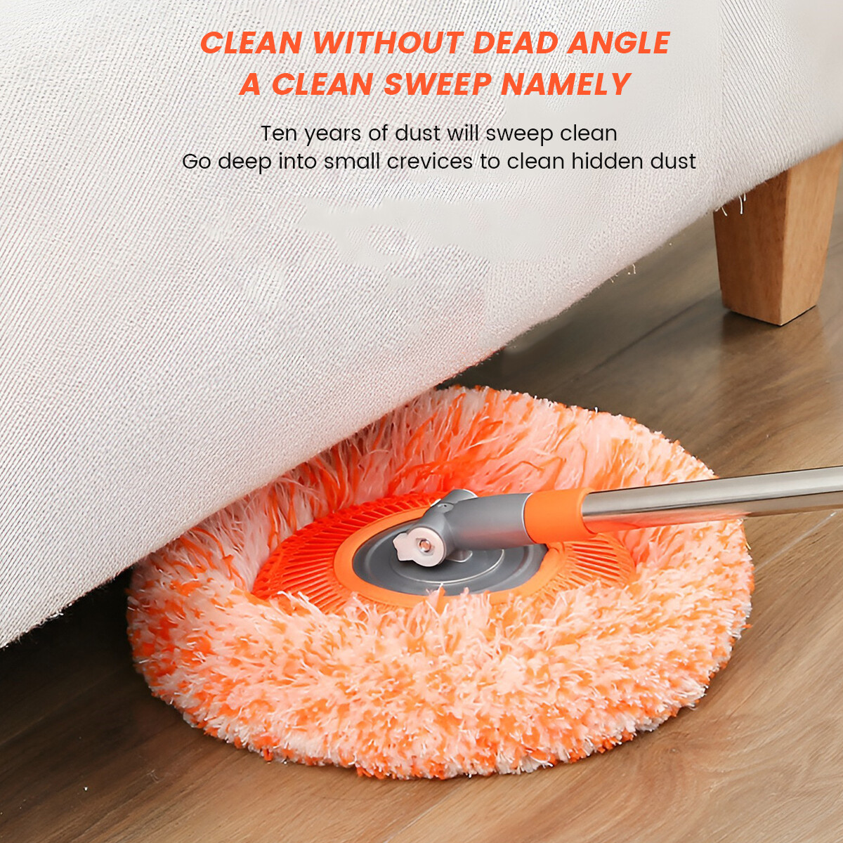 2e2c157cc91ace652054697161587dde 360° Rotating Microfiber Mop | Extendable Handle Telescopic Floor Cleaning Mop | Sunflower Round Mop For Home, Office An - Image 3