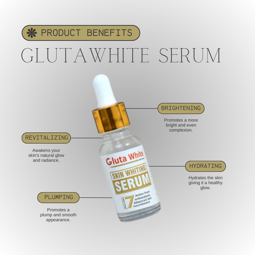 2e468e791f3811578034e3a7492d2a45 Gluta White Face Glowing Serum | Glutathione-Based Brightening | Hydration & Antioxidant Protection 30 Ml