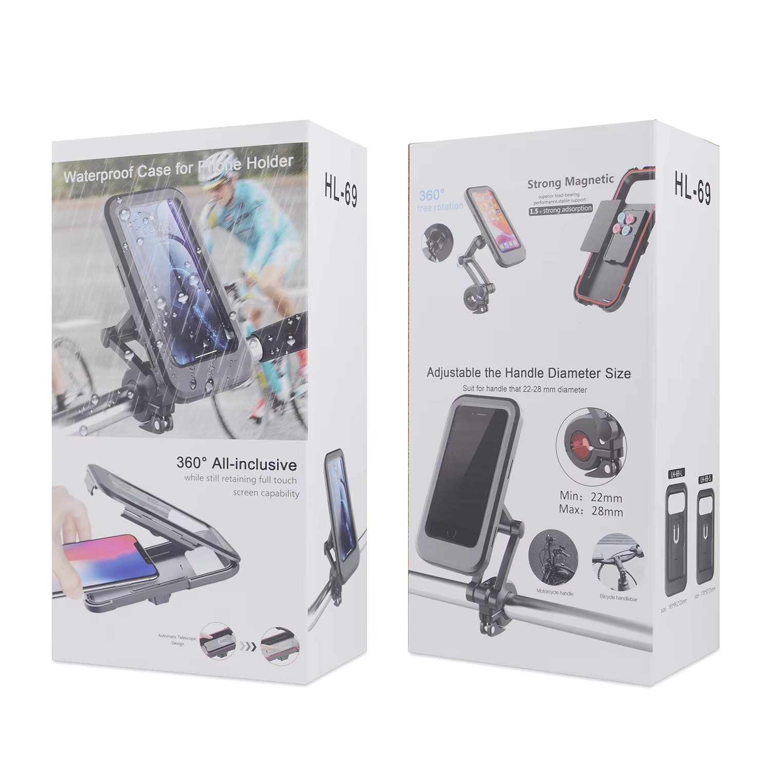 2e64afec126349b593e88c0773458949 Bike Handlebar Waterproof Case Phone Holder – Full Touch Screen, Secure Mount for Cycling & Travel - Image 3
