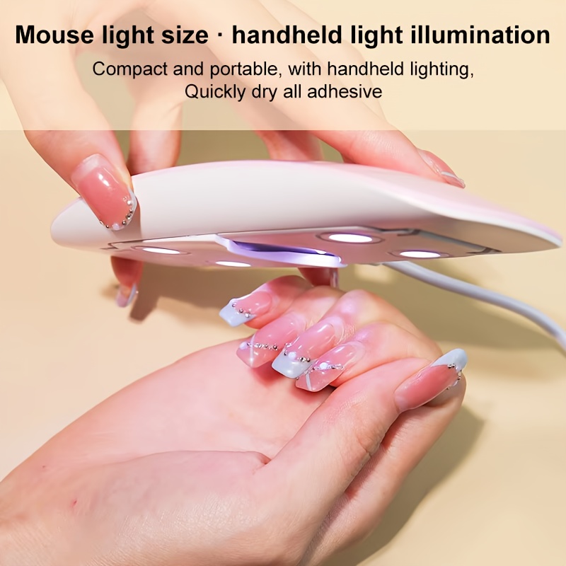 2edbcf8ebb495c782b105a6b25974e87 UV Led Lamp For Nails 6W Nail Lamp Light With Timer Mini Premium Quality Smooth Finish - Image 2