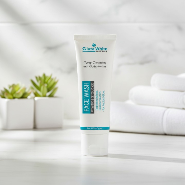 2f4c572b62ca6ec88b1a9e0c22f7a4d2 Gluta White Face Wash – Deep Cleansing & Brightening with Vitamin C & Glycolic Acid | Detoxifies, Refines & Rejuvenates - Image 3