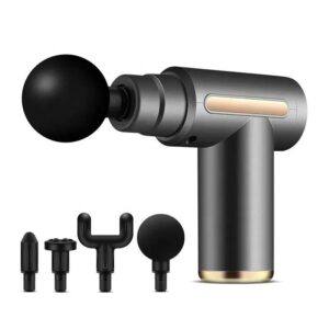 Professional Smart Percussion Massage Gun – High-Intensity Deep Tissue Muscle Massager with 4 Interchangeable Heads for