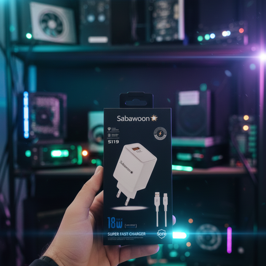 2fb48572ea3dfbb335b4c6bafd2a0d8e Sabawoon S119 Fast Charging Charger | 18W Original | With Micro Cable - Image 3