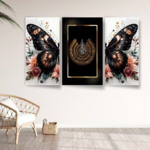 Set of 3 Motivational Wall Art – MDF Wooden Phototile Frames (8x11") with Adhesive Back