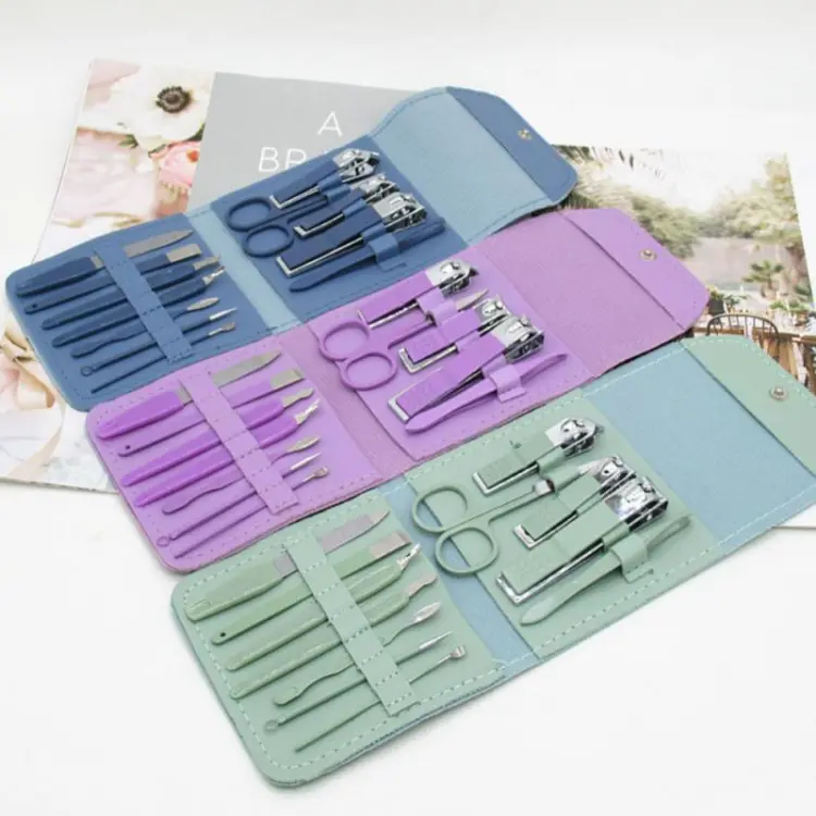 3-1 16 in 1 Nail kit Manicure Cutters Nail Clipper Set Household Stainless Steel Ear Spoon Nail Clippers Pedicure Nail Sciss - Image 3
