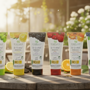 Vibrant Health "Be Beautiful" Premium Botanical Face Wash Series โ 6-Pack Infusion Set with Natural Fruit Extracts & Ant