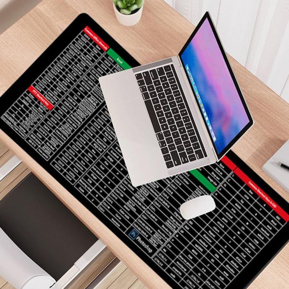 307a70e5cfb5f1e61db99285ff145ffc Keyboard Mouse Mat Large Surface Smooth Texture Durable Material Non Slip Base Comfortable Daily Use - Image 4