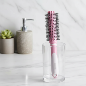 Professional Round Hair Brush for Blow Drying & Styling | Smooth, Volumizing Ceramic Barrel Brush with Heat-Resistant Br