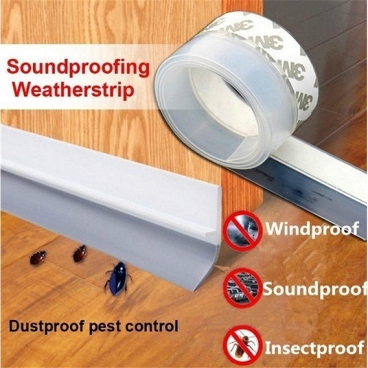 30f80a391d173d361dba3d5fa04ab41e 5 Meter Door Seal Tape – Strong Adhesive Weatherproof Strip for Doors & Windows | Soundproof, Dustproof, Anti-Draft & Ea - Image 3