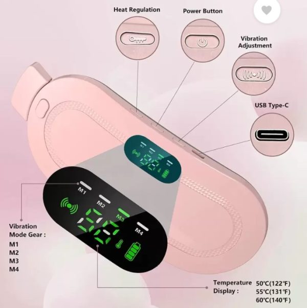 31409e8d80f428c11435b1a7f47d26b7 Heating Pad Women Period Pain Cramp Relief Belt | Portable Electric Menstrual Heating Pad With 3 Heat Levels & 4 Massage