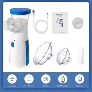 Portable Mesh Nebulizer USB And Battery Operated Mini Nebulizer With Mask Personal Inhaler For Efficient Respiratory Car