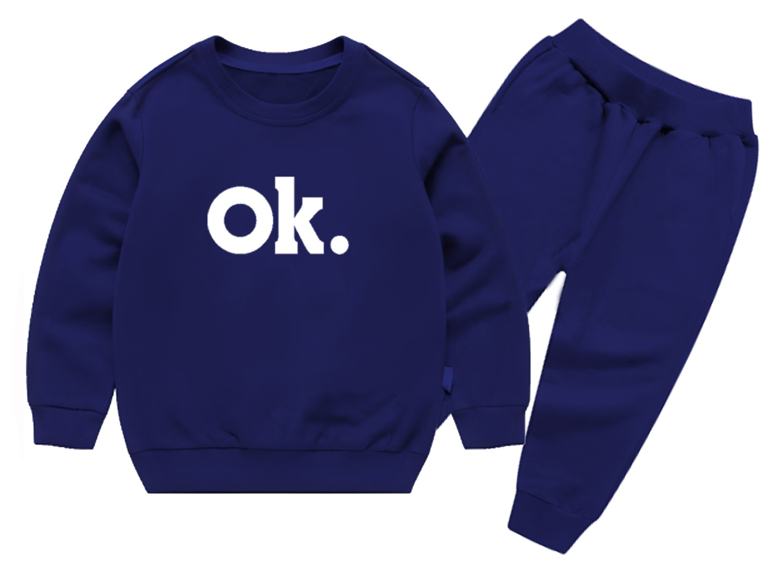 327649517a07cfdaa93cc27b5ab72cb8 OK Printed Sweatshirt & Pajama Trouser Tracksuit for Kids | Winter Warm Fleece Clothing Set Outfit for Boys & Girls – Co - Image 4