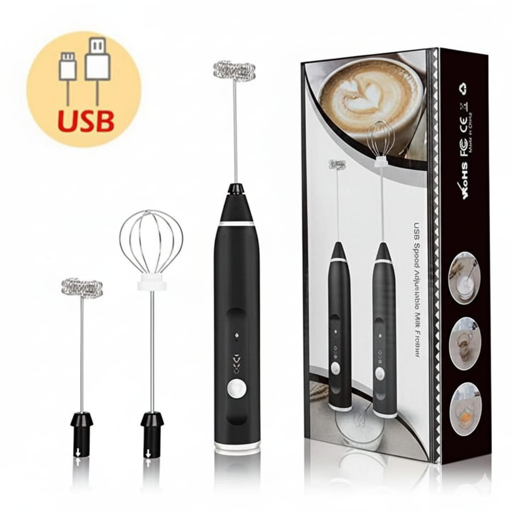 32a7be4029e3bb86159b53c46fe1bcb2 2-in-1 Electric Rechargeable Coffee Beater & Milk Frother – Handheld Mini Blender & Egg Beater for Kitchen Use - Image 3