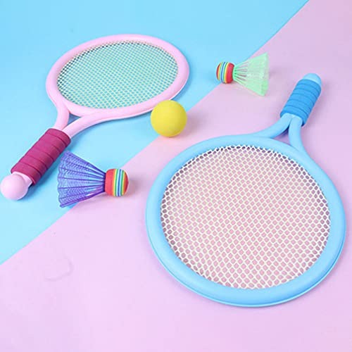 332ce73c108668d290907425b00b8e75 Kids Badminton & Tennis Racket Set – Easy-To-Handle Outdoor Sports Toy With 2 Rackets, 1 Ball, And 1 Shuttlecock For Fun - Image 5