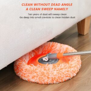 360° Rotating Microfiber Mop | Extendable Handle Telescopic Floor Cleaning Mop | Sunflower Round Mop For Home, Office An