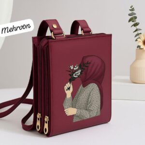 Elegance in Bloom: Illustrated Crossbody Mobile Wallet & Organizer