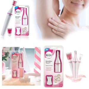 Veet Sensitive Precision Electric Beauty Styler & Trimmer – Waterproof Grooming Kit for Face, Eyebrows, Underarms, and B