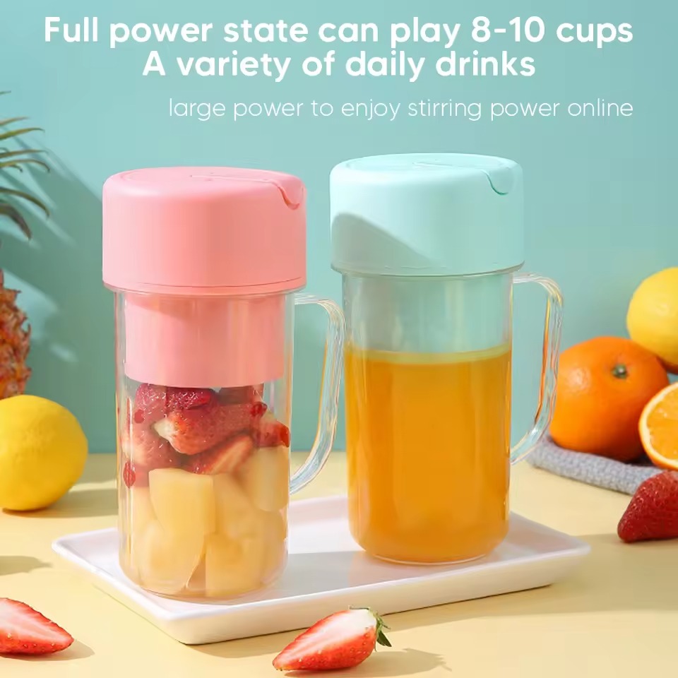 3481a183ca098422e01e22a2d5a6b2f4 Professional Mini Juicer | USB Electric Portable Blender & Smoothie Maker | Stainless Steel Fruit Extractor with Straw - Image 2