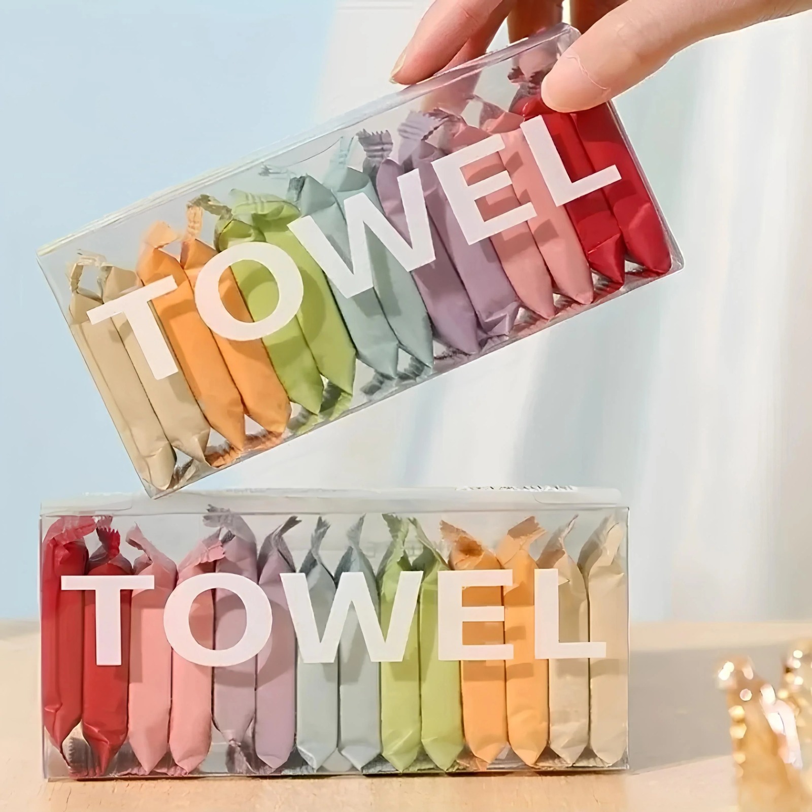 35aa6522bf2430074f3687a0616de849 Disposable Washcloths | 14 pcs/box | Portable Travel Towels | Thickened Compressed Face & Beauty Square Towels - Image 2