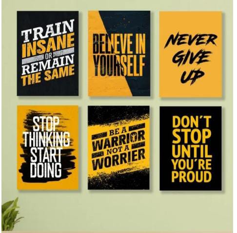 37041c035e3984693fd2e3bfb5e494a5 Set Of 6 Motivational Quotes Wooden Tiles For Wall Decoration Sticky Photo Tiles With Double Tape Premium Quality Elegan