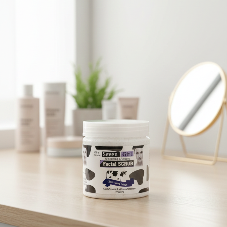 3767642380f99b416e3f6c6ccf1e9565 Seven Girl Whitening & Facial Scrub – Big Size, Made in UK - Image 3