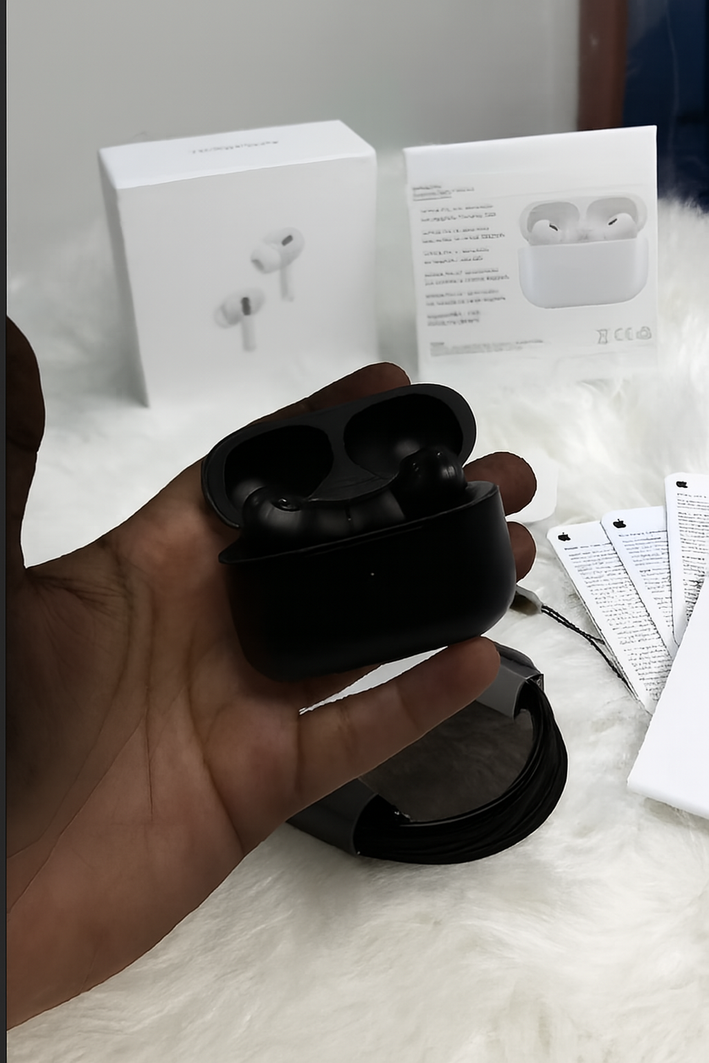 3907cb67ffd36b60ef2d6e1e4e8452a1 Airpods Pro 2 Noise Reduction Wireless Earbuds For Android And Ios/airpods (Black) - Image 2