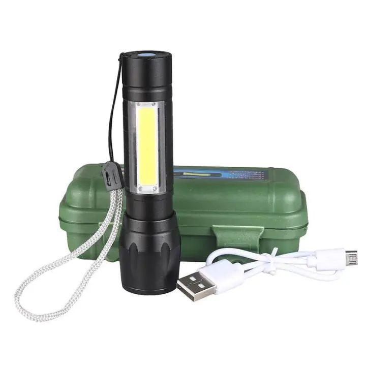 395255b780562707f8103a7d7b8e6e3b Portable LED Flashlight – Mini Rechargeable Torch with Side Light & Waterproof Body - Image 5