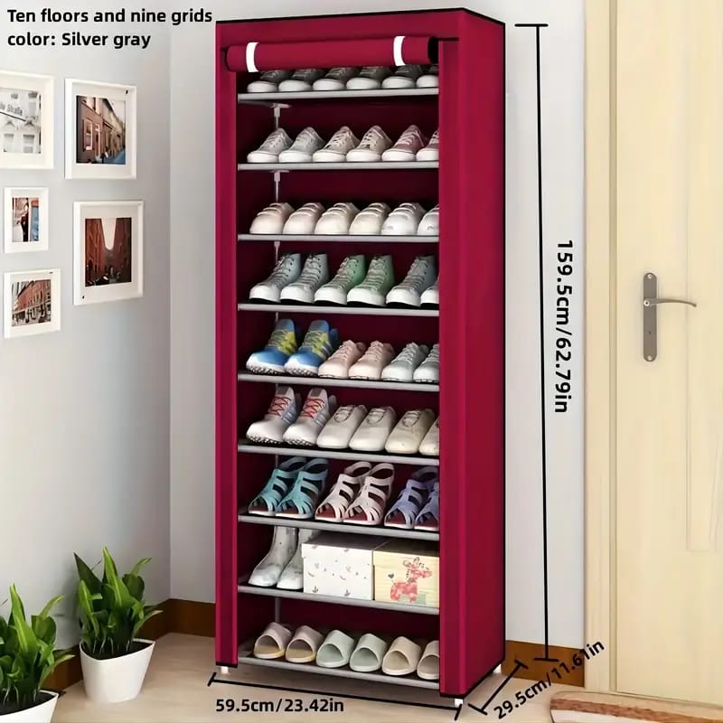 39790c72f165e15f2a1c6b3fba5a2e36 Shoe Rack Organizer Detachable Shoe Rack Multi Layer Non Woven Shoe Cabinet - Image 4