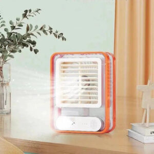 Portable Desktop Air Conditioner USB Mini Air Cooler Fan Water Cooling Fan with 3 Speed Spray Humidifier Purifier for Ca