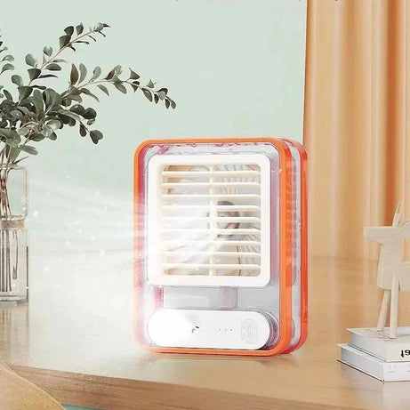 39b1bafa15d6ee89d5fd6e795e35f79e Portable Desktop Air Conditioner USB Mini Air Cooler Fan Water Cooling Fan with 3 Speed Spray Humidifier Purifier for Ca