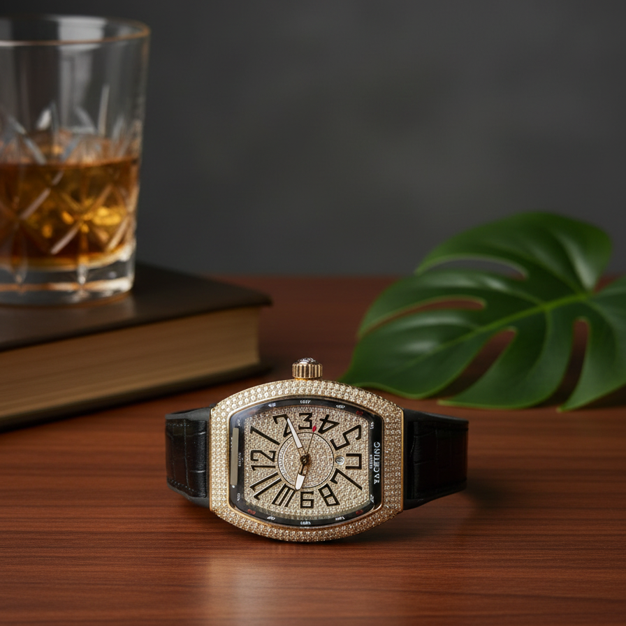 39b4178968d0eebad97b54dcbe78dab8 Franck Muller Vanguard Yachting Diamond Edition (without Box) - Image 2