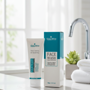 Gluta White Face Wash – Deep Cleansing & Brightening with Vitamin C & Glycolic Acid | Detoxifies, Refines & Rejuvenates