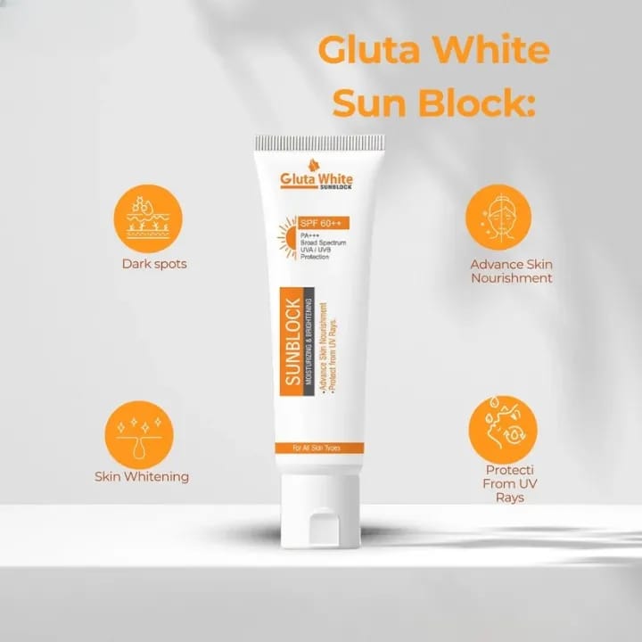3bcac3362043d0aedc8c90f172c1cc07 Gluta White Advanced Sunblock SPF 60+ – Broad Spectrum UV Protection - Image 3