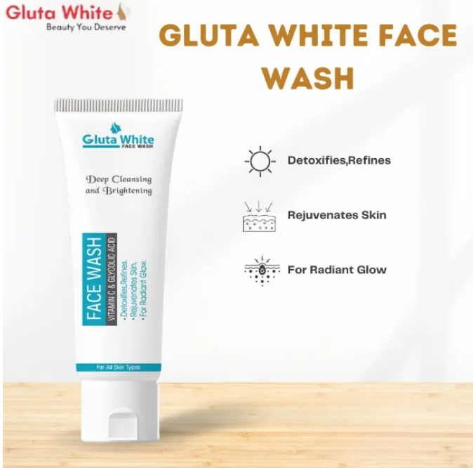 3bd2230b59946c56f9c220fca9efb7b1 Gluta White Facewash 100ml – Brightening Deep Cleansing Formula for Clear, Glowing Skin, Gentle on All Skin Types, Daily - Image 3